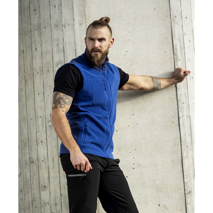 Vesta de lucru de iarna fleece MARTIN - albastru royal [3]