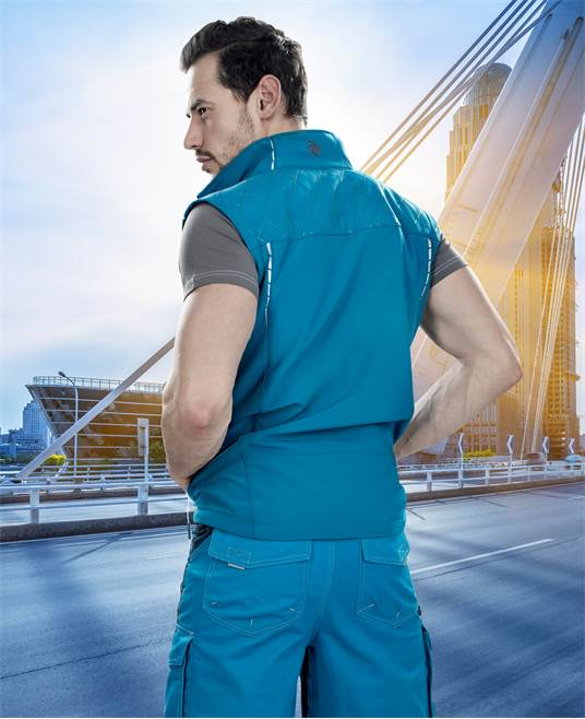 Vesta de lucru softshell VISION - albastru [3]