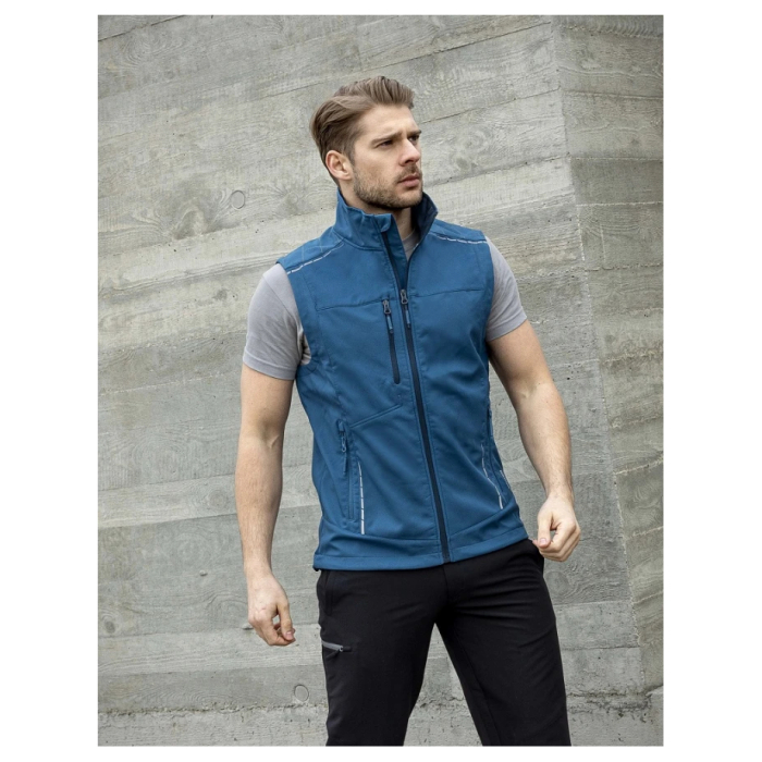 Vesta de lucru softshell VISION - albastru [3]