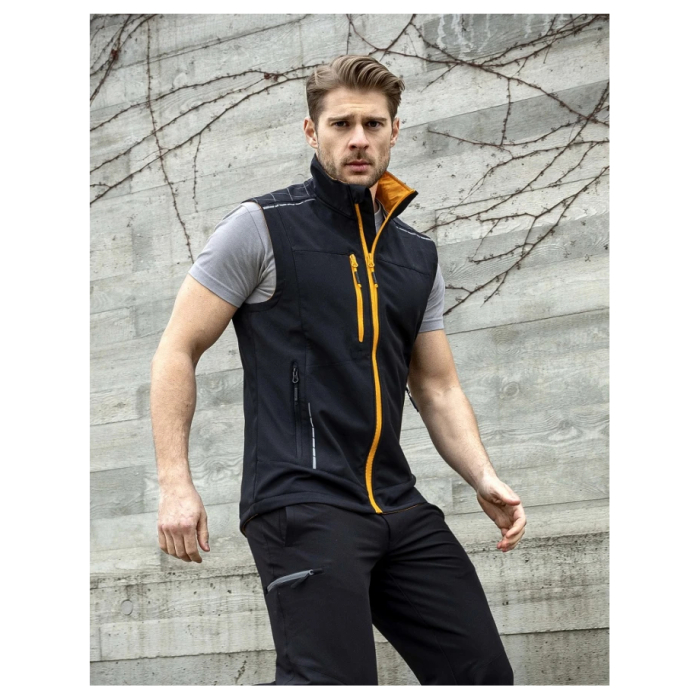 Vesta de lucru softshell VISION - negru [3]