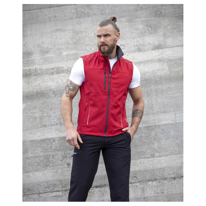 Vesta de lucru softshell VISION - rosu [3]