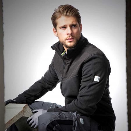 Fleece de lucru de iarna COMBO - negru [2]