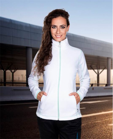 Fleece de lucru de iarna FLORET pentru femei- alb [1]