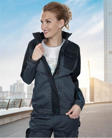 Jacheta de lucru 4TECH - asfalt/negru - pentru femei [1]