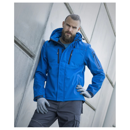 Jacheta de lucru softshell 4TECH - albastru [2]