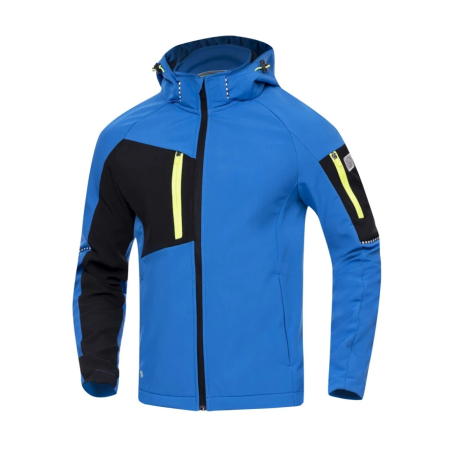 Imbracaminte outdoor / trekking barbati - Jacheta softshell CITYCONIC - albastru