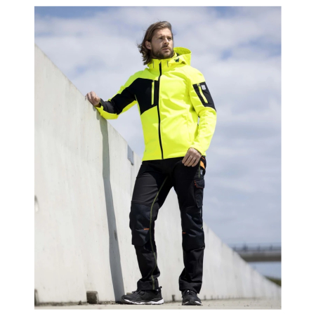 Jacheta softshell CITYCONIC - galben hi vis [2]