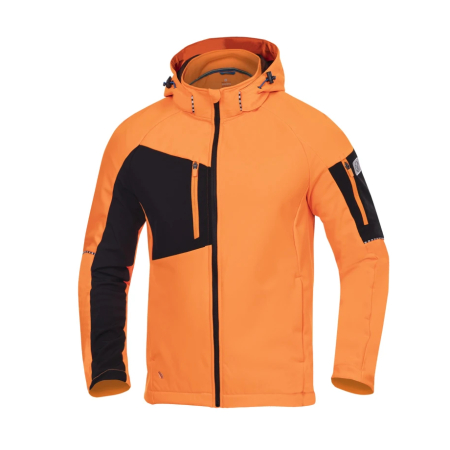 Jachete / Bluze salopeta - Jacheta softshell CITYCONIC - portocaliu hi vis