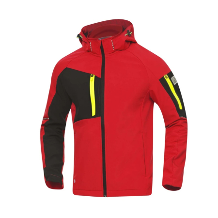 Imbracaminte outdoor / trekking barbati - Jacheta softshell CITYCONIC - rosu