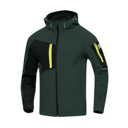 Jacheta softshell CITYCONIC - verde inchis [0]