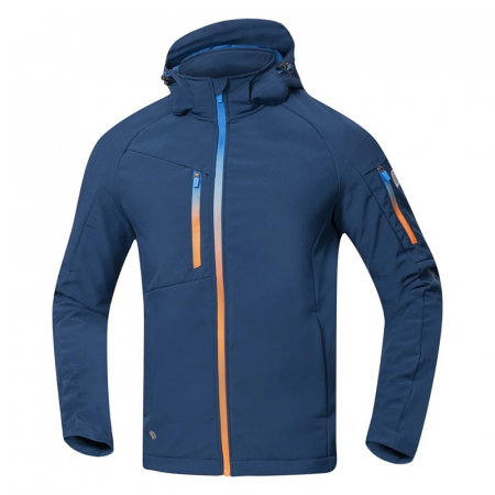 Imbracaminte de lucru - Jacheta softshell CREATRON - albastru/neon