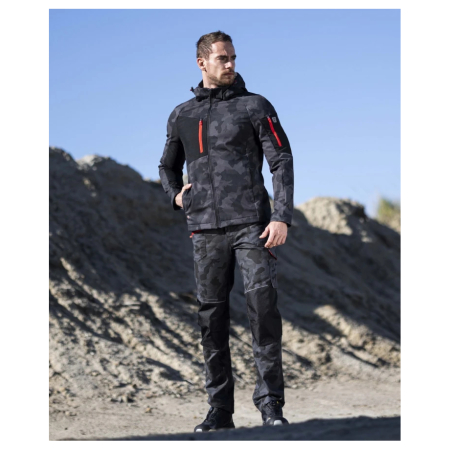 Jacheta softshell CREATRON - camo/negru [9]