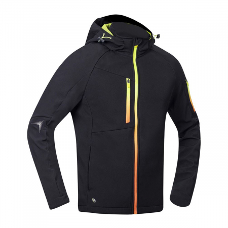Jacheta softshell CREATRON - negru/neon [2]