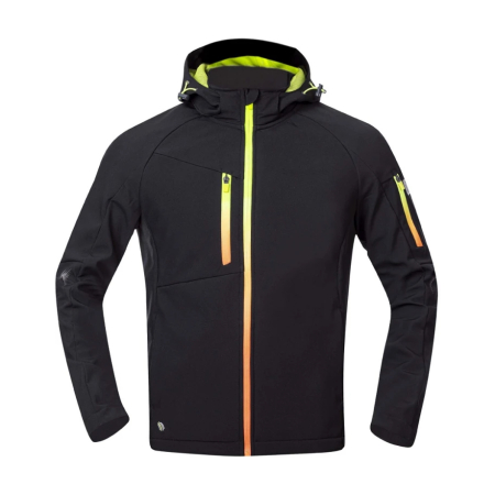 Jacheta softshell CREATRON - negru/neon [3]