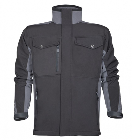 Imbracaminte de lucru - Jacheta softshell DALE - negru/gri