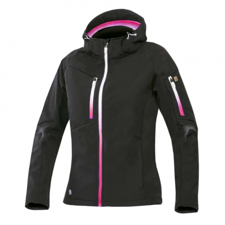 Pentru femei - Jacheta softshell pentru femei Creatron - negru/roz