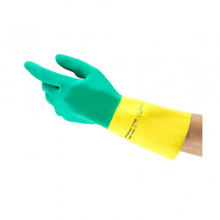 Manusi de protectie antichimice latex/neopren Bi - Colour 87 900 - 0,68MM/300MM X120 AKL [0]