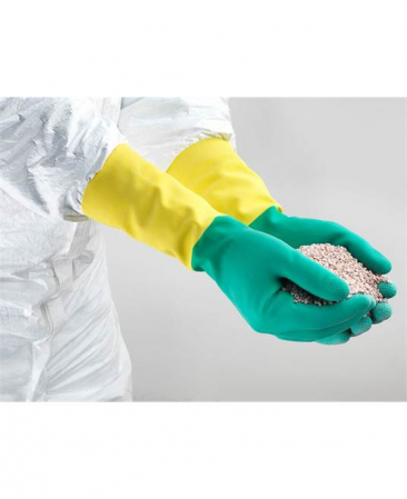Manusi de protectie antichimice latex/neopren Bi - Colour 87 900 - 0,68MM/300MM X120 AKL [1]