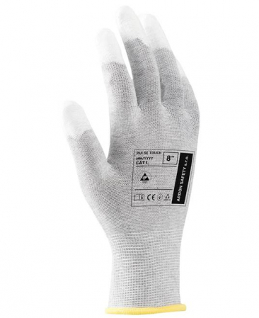 Manusi de protectie antistatice imersate in PU - ESD - Pulse Touch - gri [1]