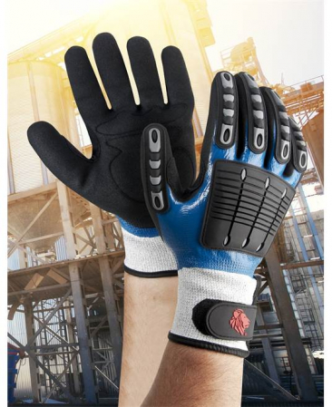 Manusi de protectie antitaiere imersate in nitril Shield 4544C [3]