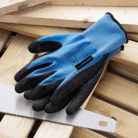 Manusi de protectie cu palma imersata in latex Blade - 2121X albastru [1]