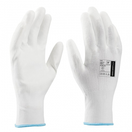 Manusi - Manusi de protectie cu palma imersata in poliuretan Buck - alb - 4131X
