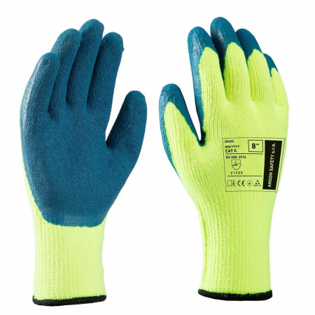 Manusi de Iarna - Manusi de protectie de iarna,imersate in latex, Davis - blisterate 2231X