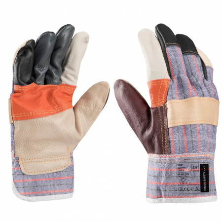 Manusi protectie piele - Manusi de protectie din piele bovina mobila Rocky maro 2121X
