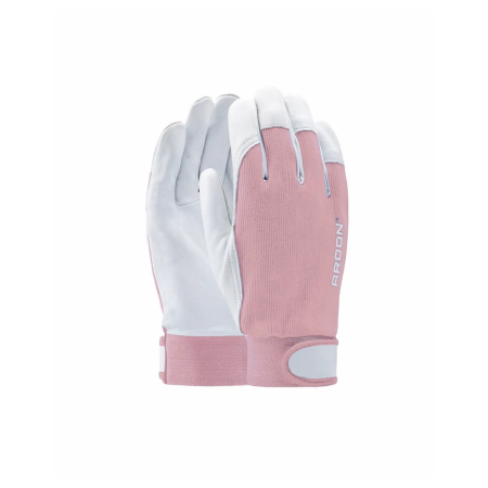 Manusi de protectie din piele de capra Hobby cu manseta velcro - galben - blisterate 1121X [4]