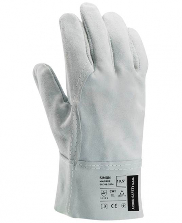 Manusi de protectie din piele spalt bovina Simon - gri 3122X [1]