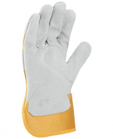 Manusi de protectie din spalt bovina Elton gri/galben 3122X [2]