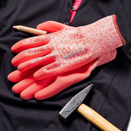 Manusi de protectie imersate in latex Nature Touch roz [1]