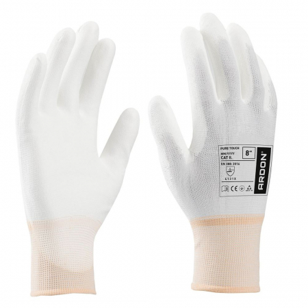 Manusi de protectie imersate in poliuretan Pure Touch - alb - 4131X [0]