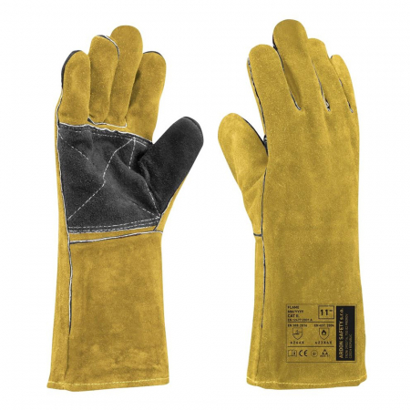 Manusi pentru sudura - Manusi de protectie pentru sudura, ata kevlar, 35 cm, Flame 4244X
