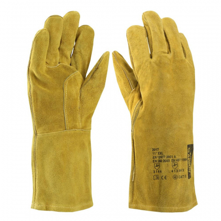 Manusi pentru sudura - Manusi de protectie pentru sudura, ata kevlar, 35 cm, Kirk RF 3344 413X4X