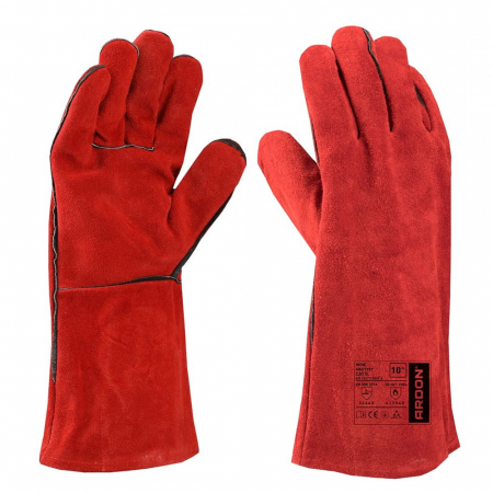 Manusi pentru sudura - Manusi de protectie pentru sudura din spalt bovina, 35 cm, Rene 3233 313X4X