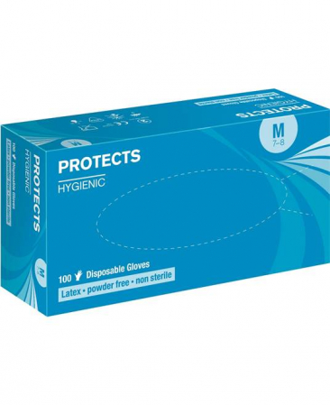 Manusi latex nepudrate, 230 mm, Protects Hygienic [0]