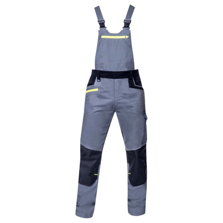 Pantaloni cu pieptar 4XSTRETCH - gri [0]