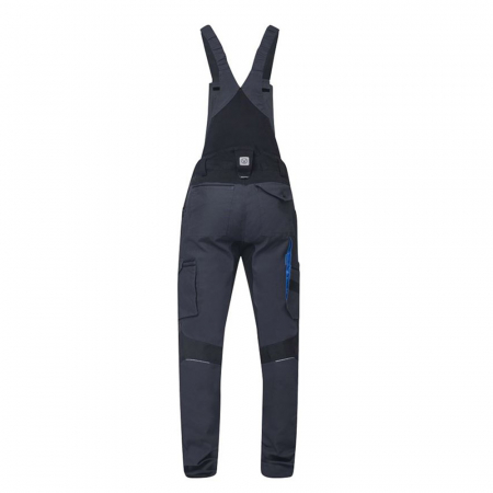 Pantaloni cu pieptar 4XSTRETCH - gri inchis [1]