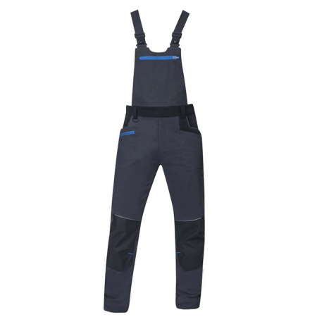 Imbracaminte de lucru - Pantaloni cu pieptar 4XSTRETCH - gri inchis