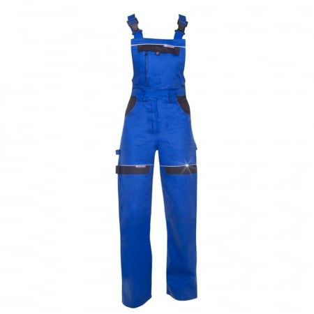 Pantaloni de lucru cu pieptar COOL TREND - albastru - pentru femei [0]