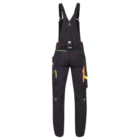 Pantaloni de lucru cu pieptar Creatron - neon/negru [2]