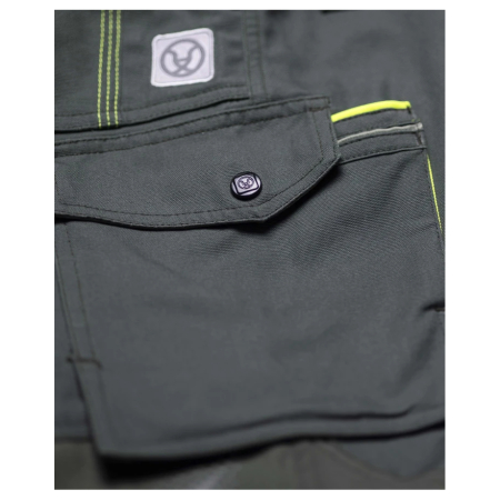 Pantaloni de lucru cu pieptar Creatron - verde/kaki [3]