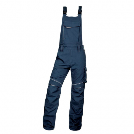 Pantaloni de lucru cu pieptar hidrofobizati URBAN+ culoare bleumarin [0]