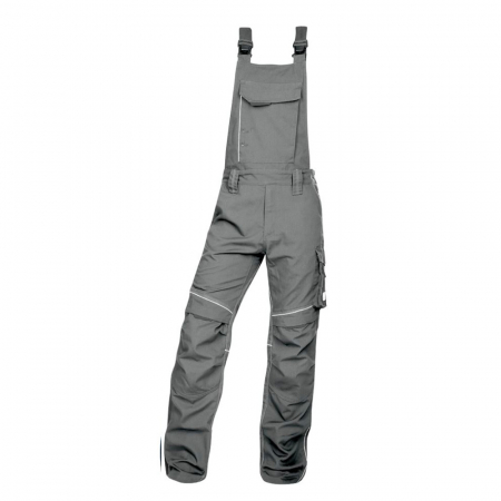 Pantaloni de lucru cu pieptar hidrofobizati URBAN+ culoare gri [0]