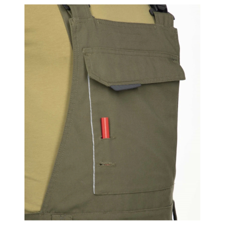 Pantaloni de lucru cu pieptar hidrofobizati URBAN+ culoare kaki [6]