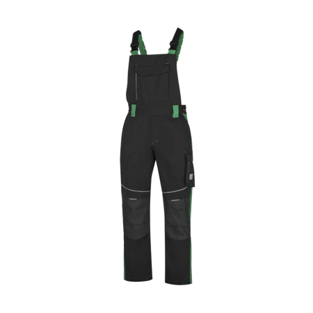 Pantaloni de lucru cu pieptar - Pantaloni de lucru cu pieptar NEON - gri/verde