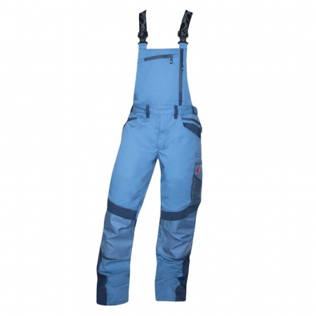 Pantaloni de lucru cu pieptar R8ED - albastru [0]