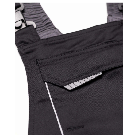 Pantaloni de lucru cu pieptar SUMMER - negru [2]
