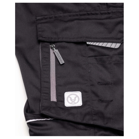 Pantaloni de lucru cu pieptar SUMMER - negru [3]